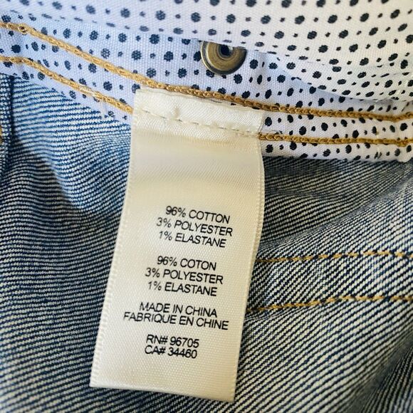 La Vie Rebecca Taylor Flare Jeans 29 Tall Blue Distressed Ultra High Rise Retro - Picture 11 of 12